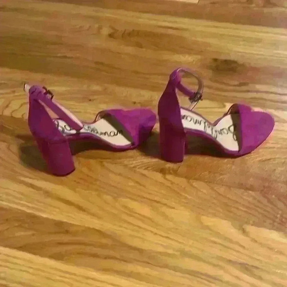 Sam Edelman Yaro ankle strap fuschia heels - Picture 5 of 8